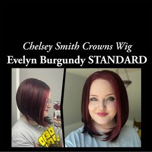 Evelyn Burgundy Wig